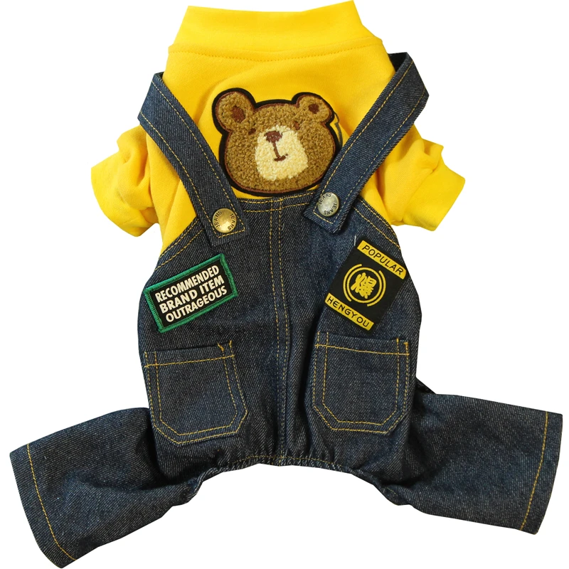 Женский коричневый зимний комбинезон с собакой пуховики Современная зимняя