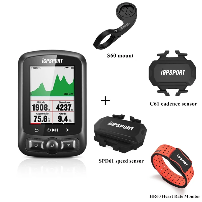 I GPS порт IGS618 ANT + компьютер для велосипеда Bluetooth беспроводной секундомер