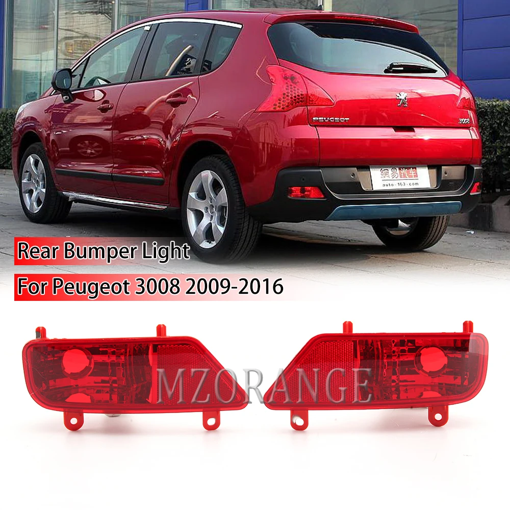

Rear Tail Bumper Fog Light Lamp Cover Case Right /Left Side Passenger Driver N/s For Peugeot 3008 2009-2016 Car Accessories