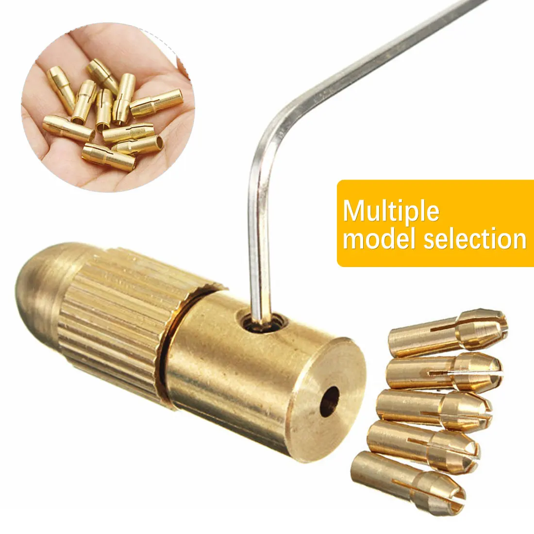 Зажим мини патрона 7 шт. фиксация вала электродвигателя 0 5 3 мм маленький для