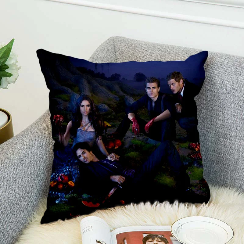 

the Vampire Diaries Pillow Case Polyester 3d all ove printed Decorative Pillowcases Throw Pillow Cover style-2