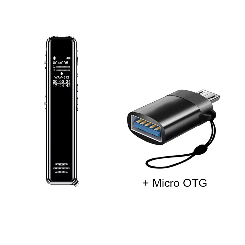Micro STTWUNAKE Мини цифровой диктофон маленький звукозаписывающий диктофон Голосовая активация запись конференц-класс аудио контейнер - Цвет: Micro