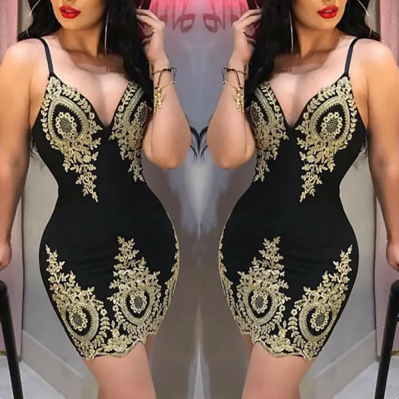 Женское сексуальное облегающее платье без рукавов с v образным вырезом вечерние