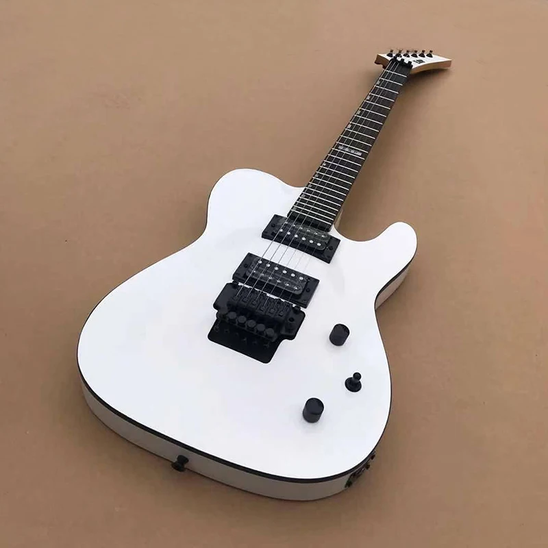 

2021 classic double rock electric guitar, beautiful white appearance, beautiful timbre, free delivery home