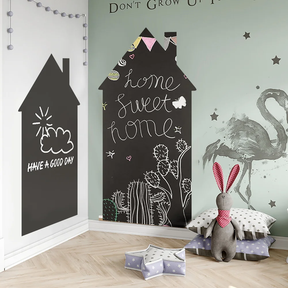 Черный мел доска DIY Рисование рисование каракули граффити стираемые Развивающие