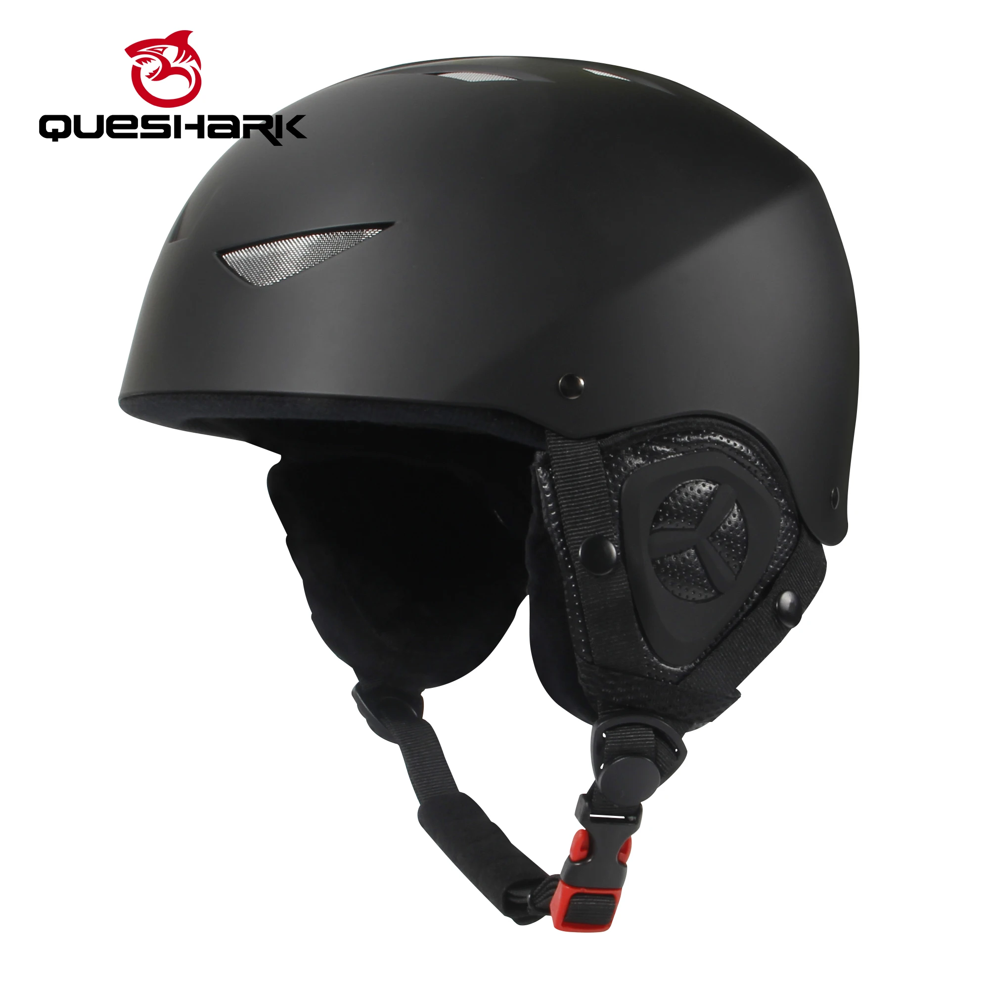 QUESHARK полнопокрытый лыжный шлем интегрально-Формованный Crashproof снег шлем сетка дышащий ухо теплый Скейтборд Сноуборд шлем
