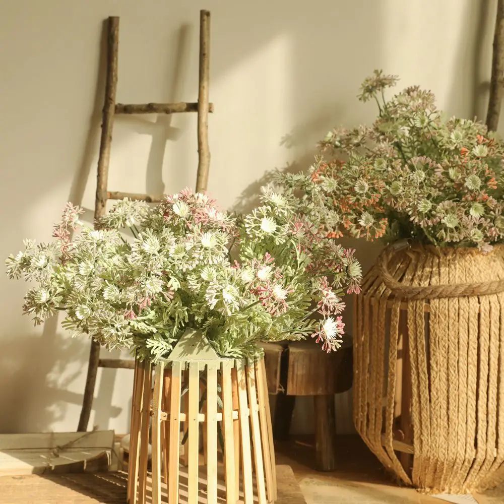

Simulation Small Wild Chrysanthemum Bouquet Plastic Artificial Flowers Home Garden Decoration Fake Flowers Garland Daisy