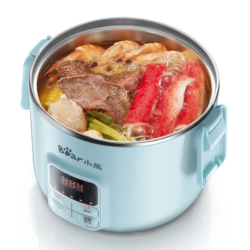 Электрический Ланч-бокс 2 л мультиварка умная портативная рисоварка термоварка