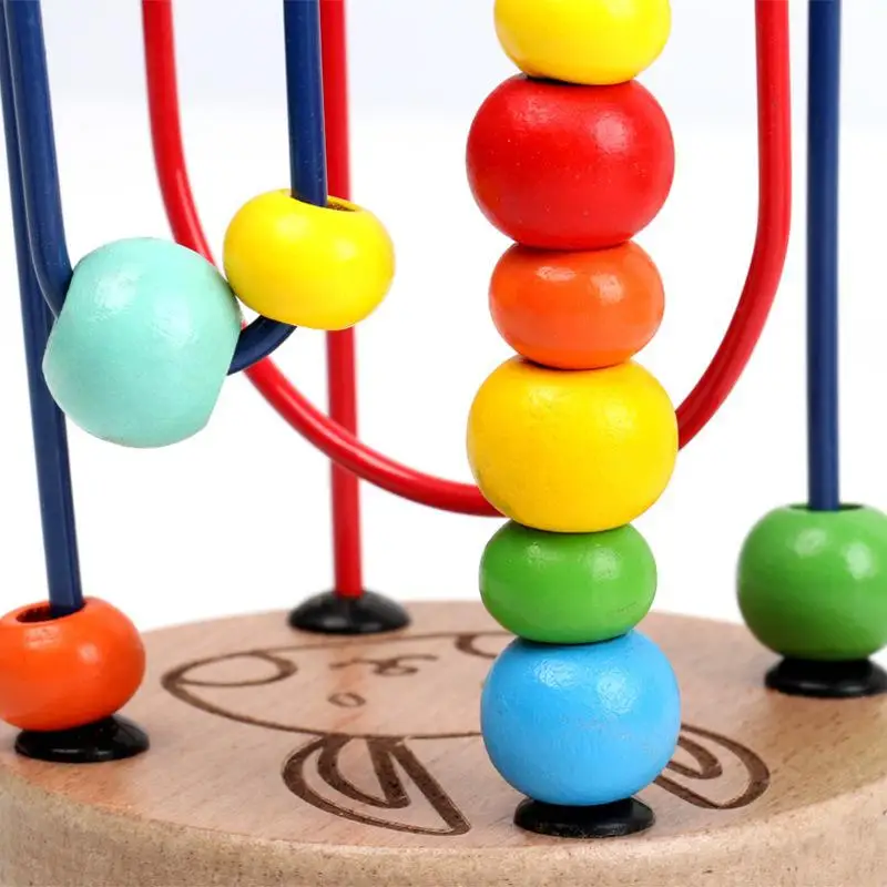 Детские развивающие игрушки Монтессори деревянные цветные животные вокруг