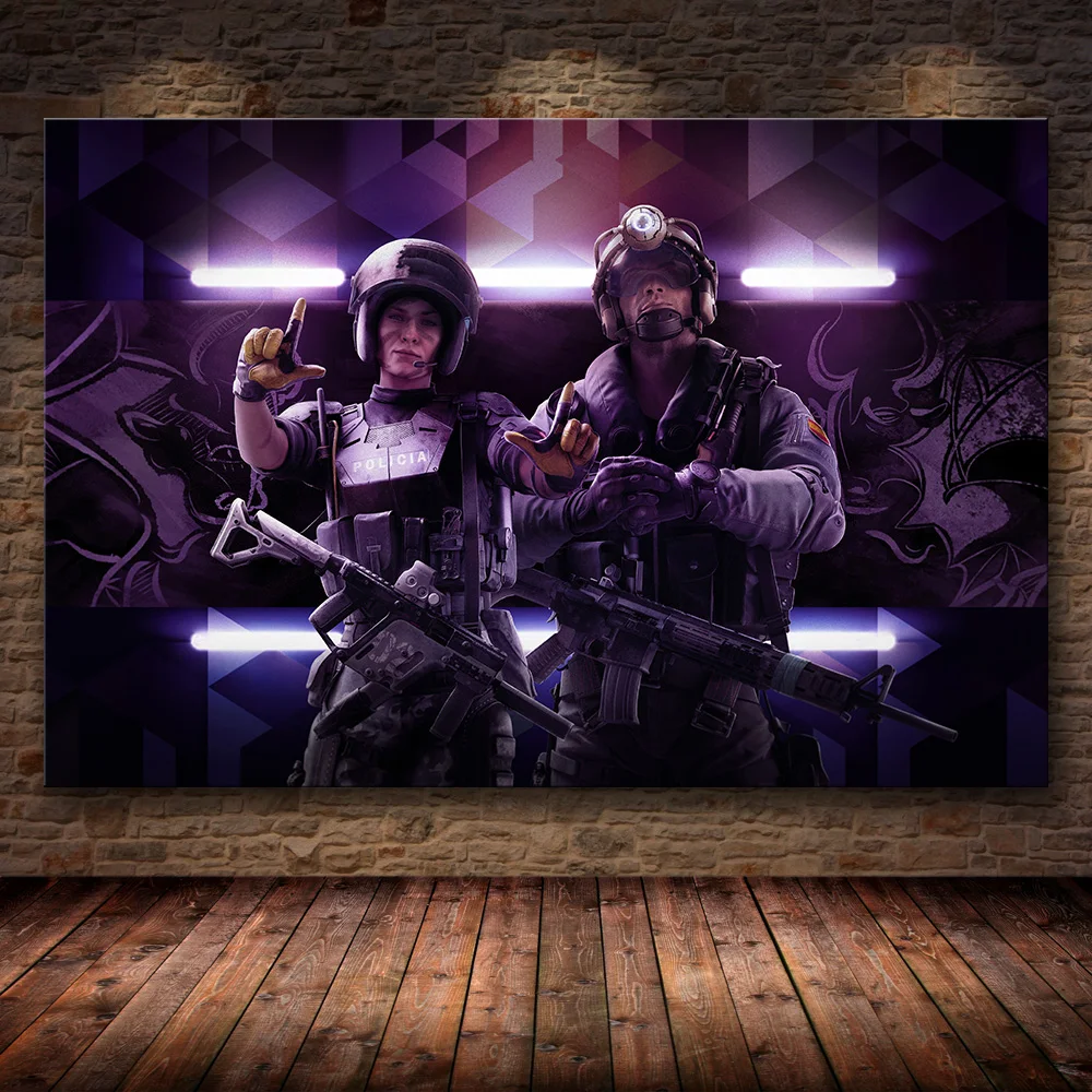 10 Unframed постер украшение картина Tom Clancy's Rainbow Six Siege на HD холсте картина искусство картина маслом - Цвет: 10