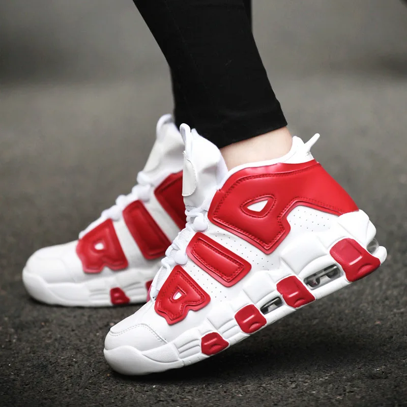 

Men Shoes Casual Sneakers High Top Air Basketball Tennis Lace-Up Male Student Teens Light Breathable Running Lovers Travel