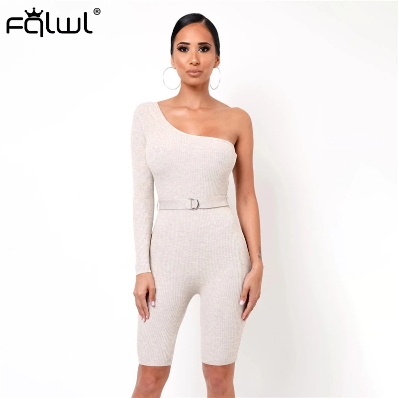 Женский трикотажный комбинезон с открытой спиной FQLWL белый и черный модель