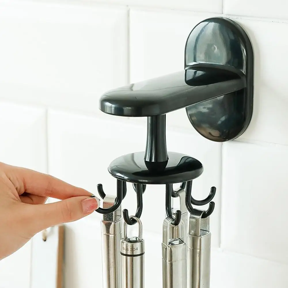 Kitchen Gadgets Accessories Bath Hook Wall Mounted 360° Rotating Coat Hanger Home Table Party Decor decoration Christmas Dropshi | Дом и сад