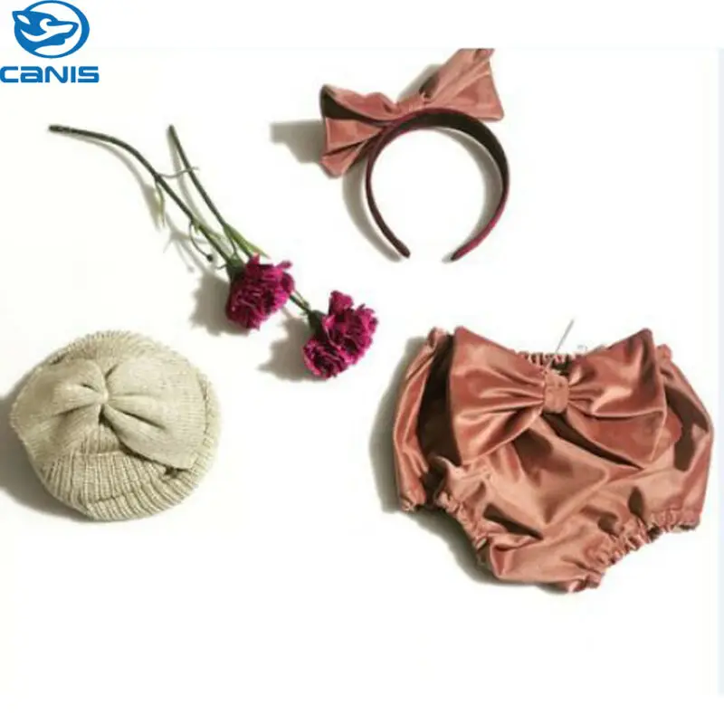 Детские Бархатные трусики для маленьких девочек модные повседневные женские