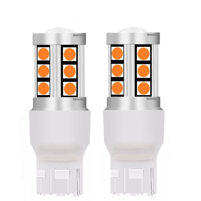 2 шт. мини T20 7440 W21W WY21W 3030 светодиодный авто тормозные лампы для автомобиля DRL