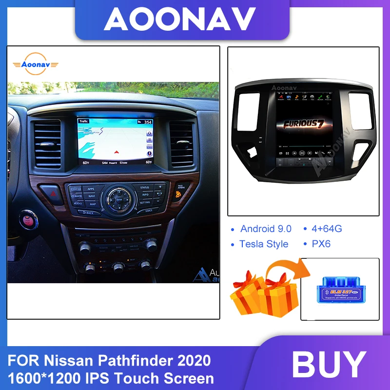 Автомагнитола для Nissan Pathfinder 2020 2 Din Android GPS стиль Тесла вертикальный Аудио