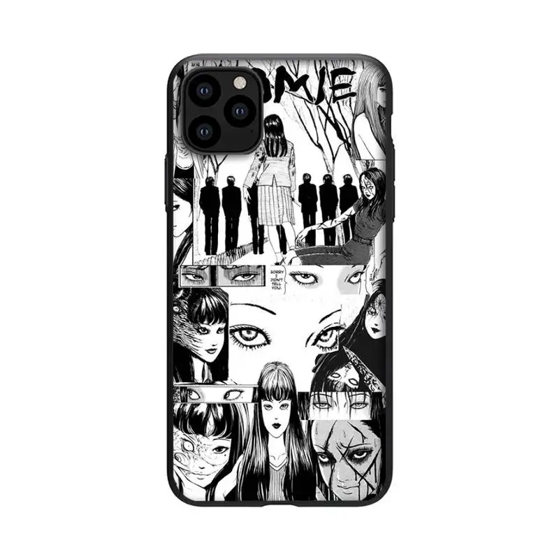 

MaiYaCa Japanese horror comic Tomie Phone Case For Black-Iphone 5s 6 6s 7 8 11 12 X Xs Xr Pro Plus Max Mini Fundas Cover