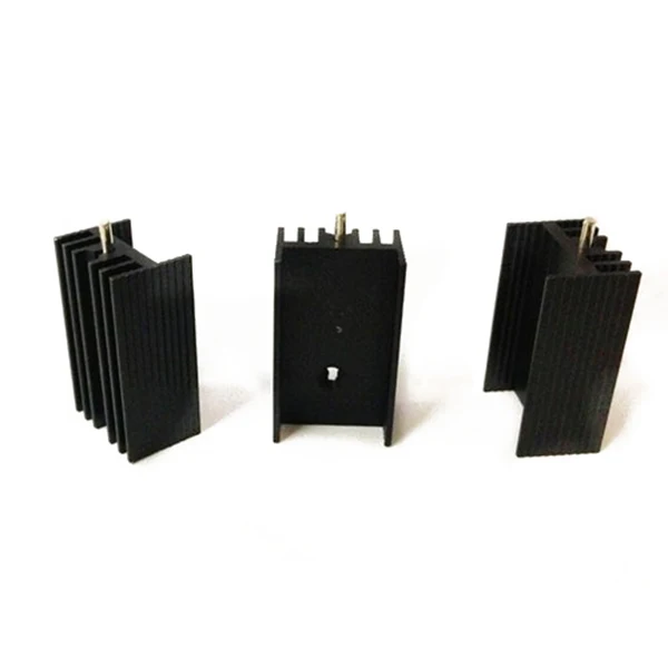 Алюминиевый радиатор для транзисторов TO-220 Mosfet черный 21x15x11 мм 10 шт. | Компьютеры и