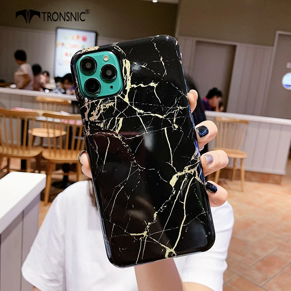 Мраморный золотой чехол для телефона iPhone 11 Pro Max XR XS MAX жесткий черный Фиолетовый Блестящий Роскошный чехол для iPhone 6s 7 8 Plus модные чехлы