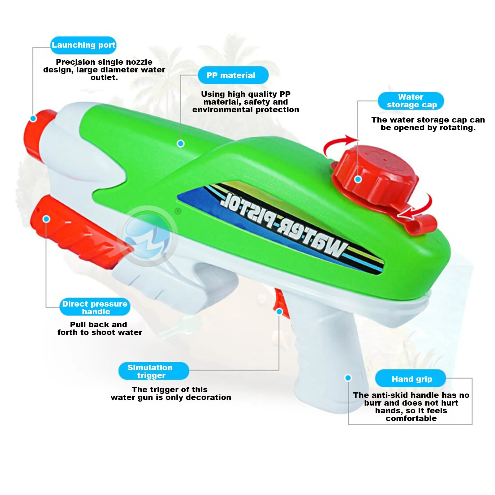 

Water Guns For Kids 1 Pack 910CC Super Squirt Guns Water Soaker Blaster Toys water gun toy water gun for kids