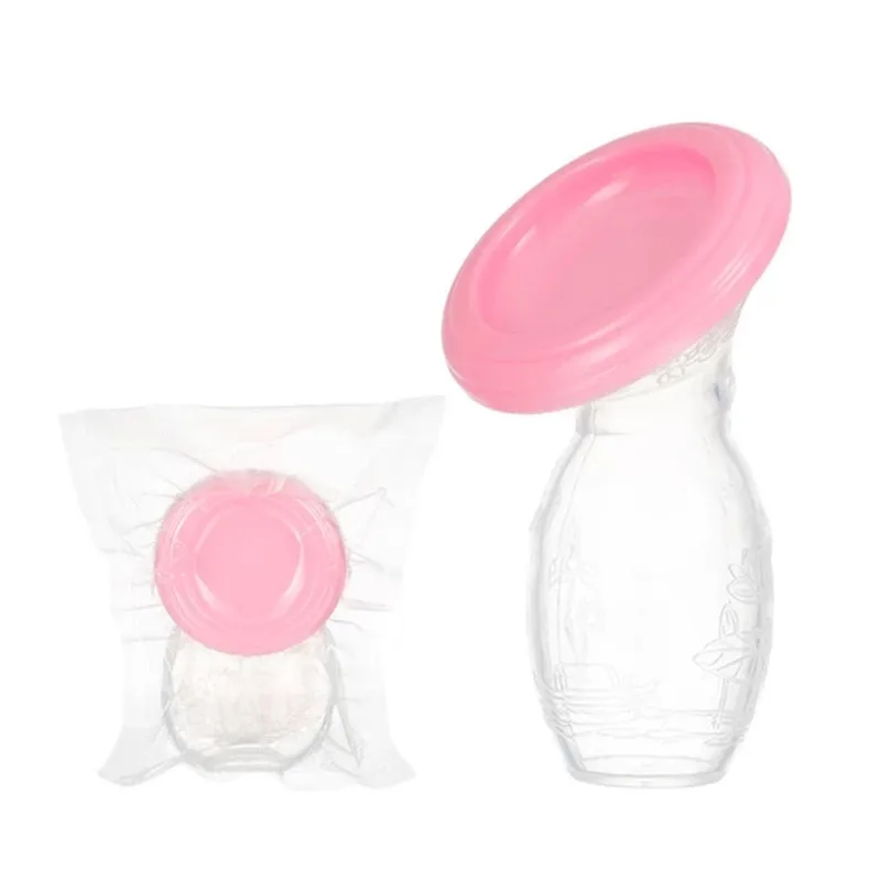 Baby Feeding Manual Breast Pump Partner Breast Feeding Collector Correction Breast Milk Silicone Breast Pump vacuum Packaging images - 6