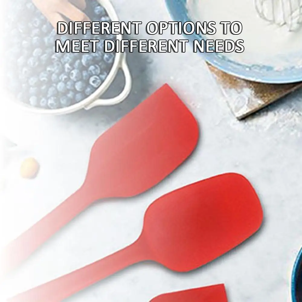 

3 Color Tool Spatula Durable Reusable Silicone Baking Scraper Set Kitchen Utensils Pizza Multifunction Cooking Utensils Cake