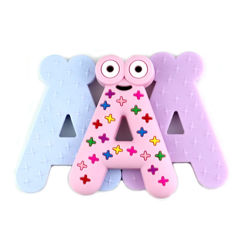 Baby Silicone Teethers BPA Free Food Grade ABC Tiny Rod Teething Necklace Shower Gifts Cartoon Teether Kid Toys | Мать и ребенок