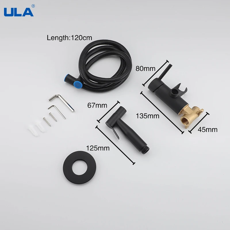 Латунный смеситель для биде ULA портативный кран унитаза горячей и холодной воды