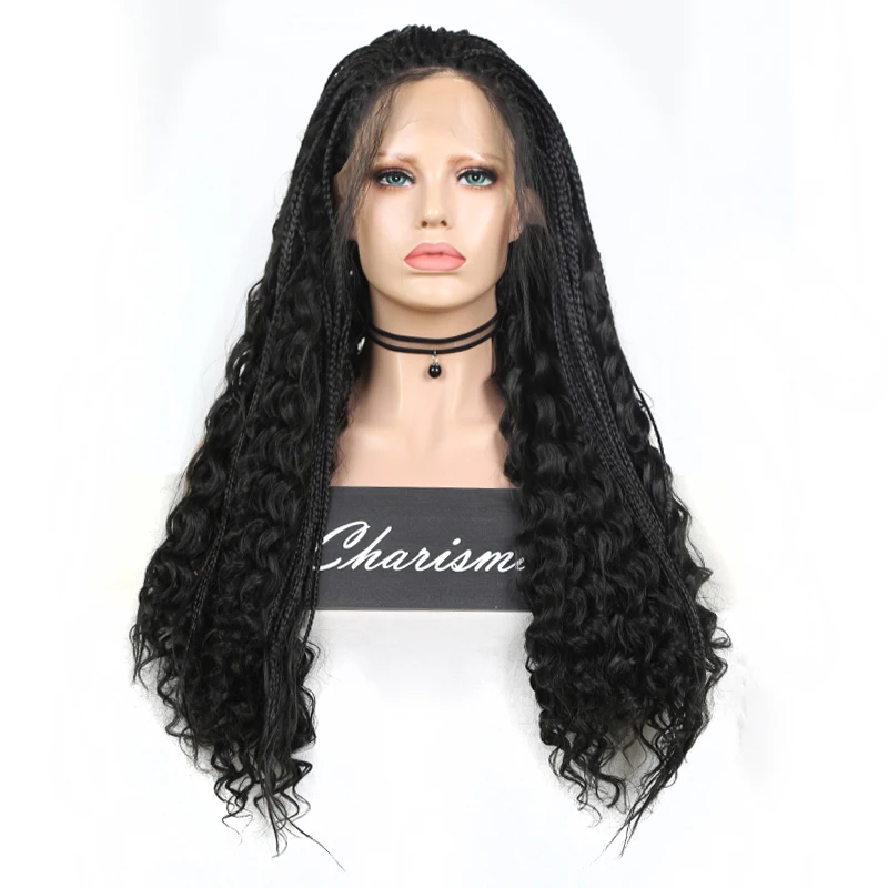 Длинные плетеные парики Charisma для чернокожих женщин фронтальный парик из