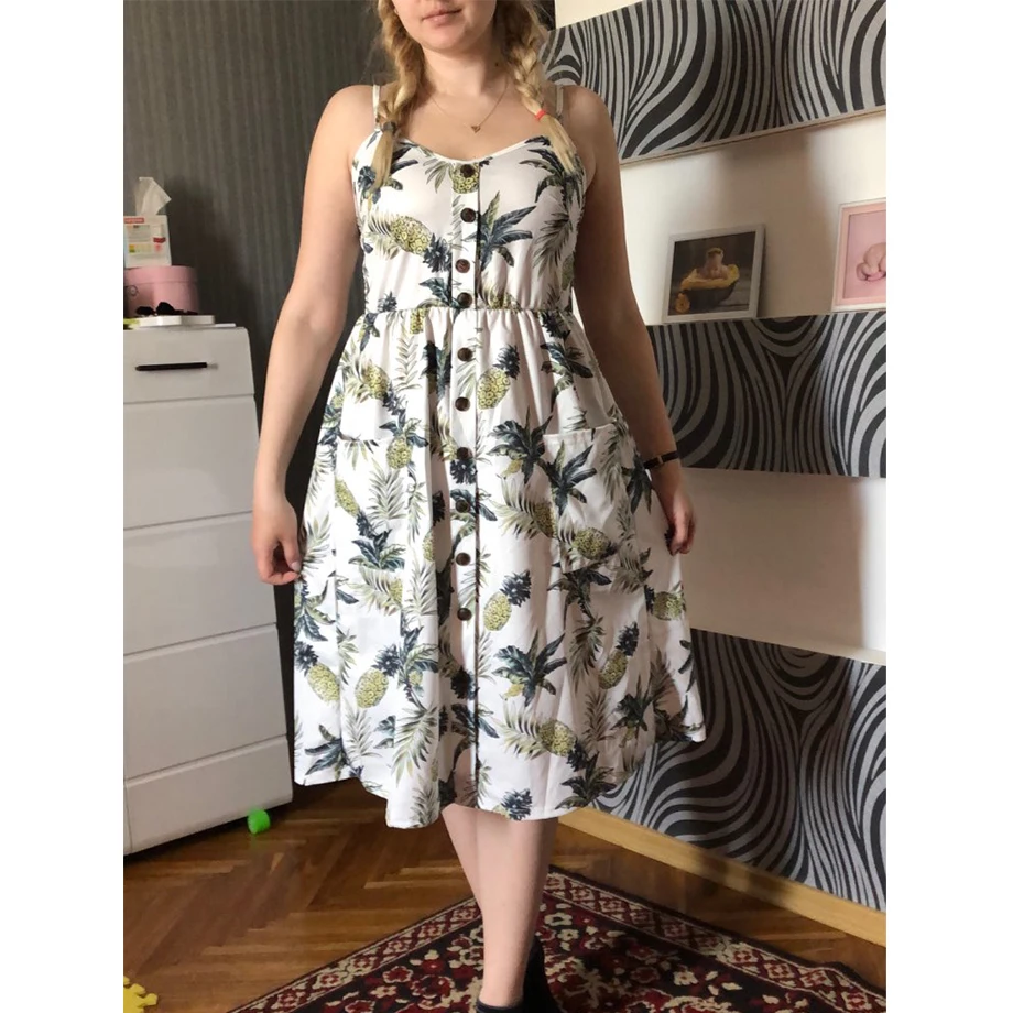 Женское пляжное пикантное летнее платье в стиле бохо модное однотонное