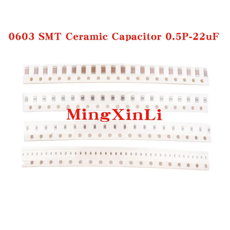4000pcs 1206 SMD Chip Multilayer Ceramic Capacitor 0.5pF - 100NF 10pF 22pF 100pF 1nF 10nF 15nF 100nF 0.1uF 1uF 2.2uF 4.7uF 10uF