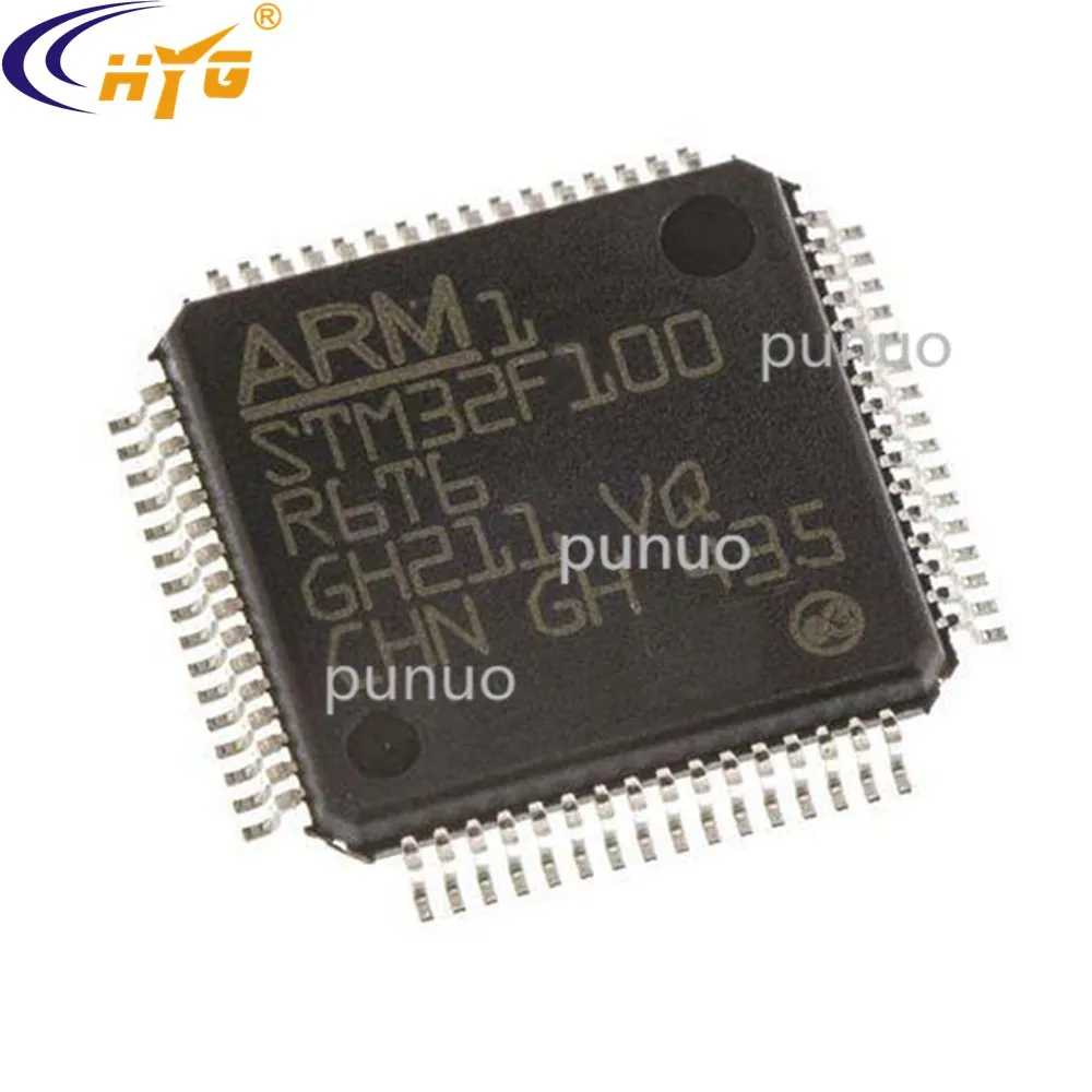 Оригинальная аутентичная Инкапсуляция STM32F100R6T6 LQFP 100 32 битный микроконтроллер 128K
