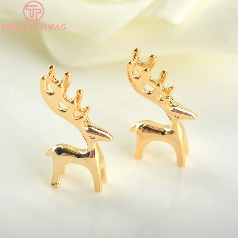 6 шт. 21x9 мм 24 к золотого цвета латунь плетеная ткань шармы подвески Высокое