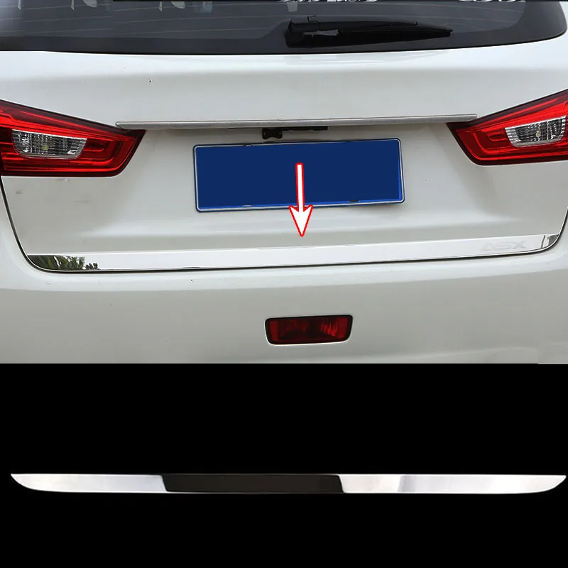 Накладка на заднюю дверь AX для багажника Mitsubishi ASX Outlander Sport 2011 2021|chrome molding|garnish