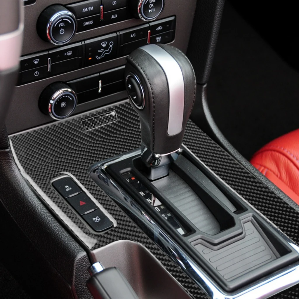 

Подходит для панели передач 09-13 Ford Mustang, углеродное волокно
