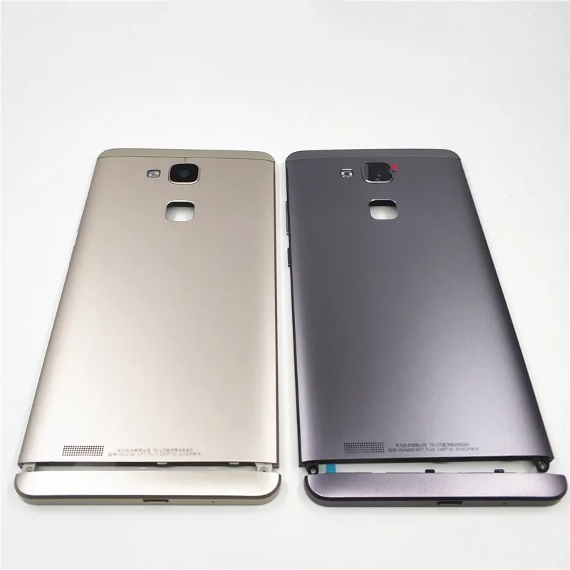 

Батарея задняя крышка для Huawei Mate 7 MT7-UL00 MT7-L09 металлические двери Корпус сзади с камера объектив + Мощность кнопки регулировки громкости