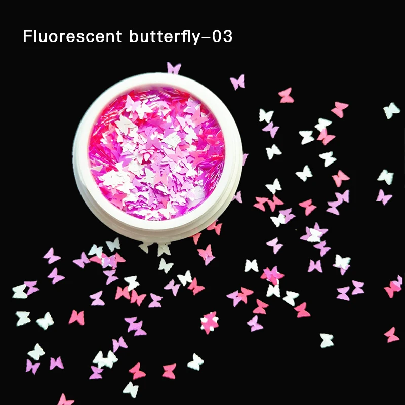 

High quality DIY Beauty Nail Cosmetic Laser 3d Glitter Butterfly Shape Nail Flakes Nail Art Decorations DIY Beauty Nail Cosmetic