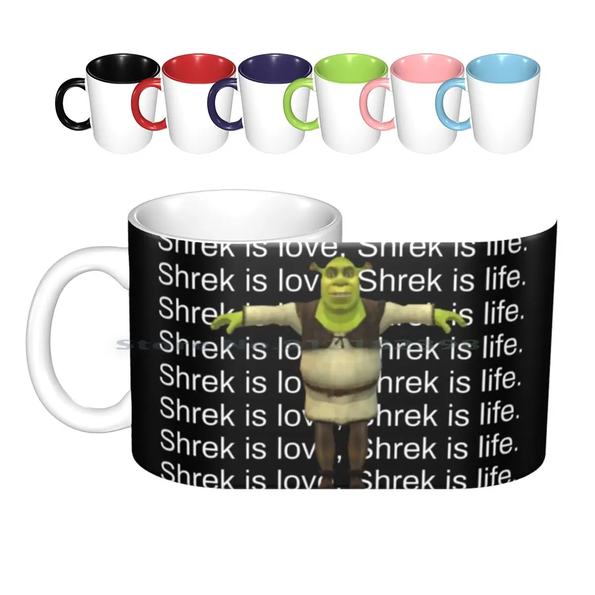 Shrek aşk, Shrek,. Seramik kupalar kahve bardak süt çay bardağı Meme Shrek aşk Shrek hayattır Shrek Dank Dank Meme