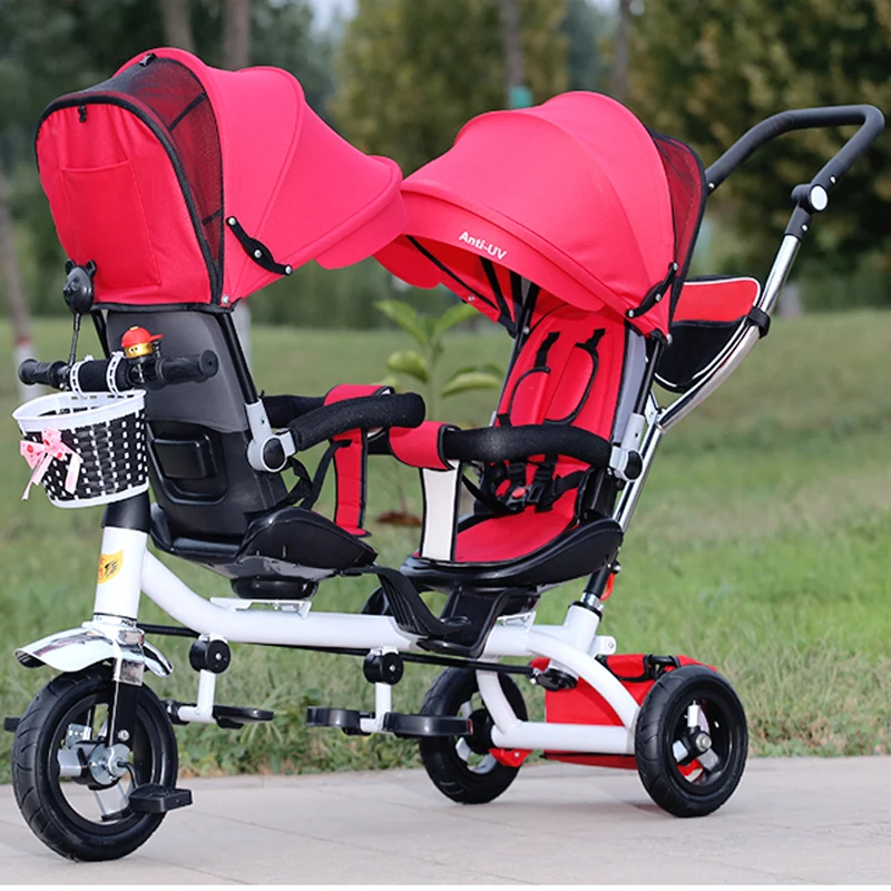 Детский трехколесный велосипед двухколесная детская велосипедная коляска