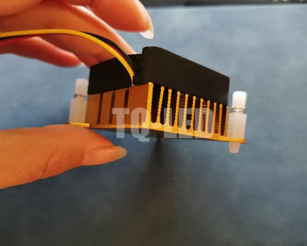 12 В алюминиевый светодиодный радиатор с вентилятором 3 Вт 5 10 20 светодиодное