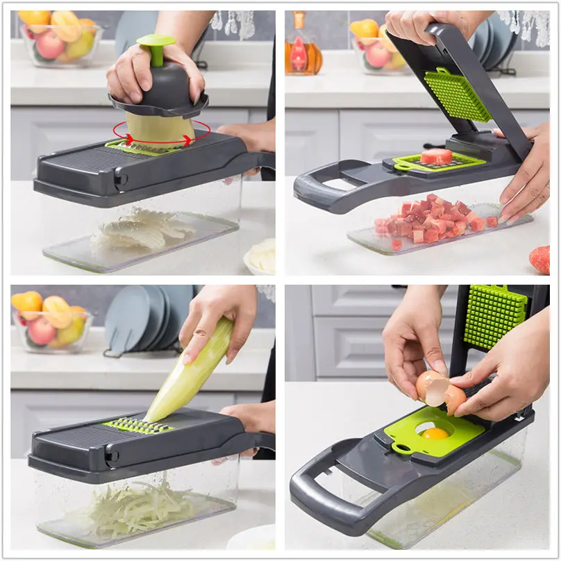 Multifunctional Vegetable Cutter Mandoline Slicer Fruit Potato Peeler Carrot Cheese Grater Kitchen Tools | Дом и сад