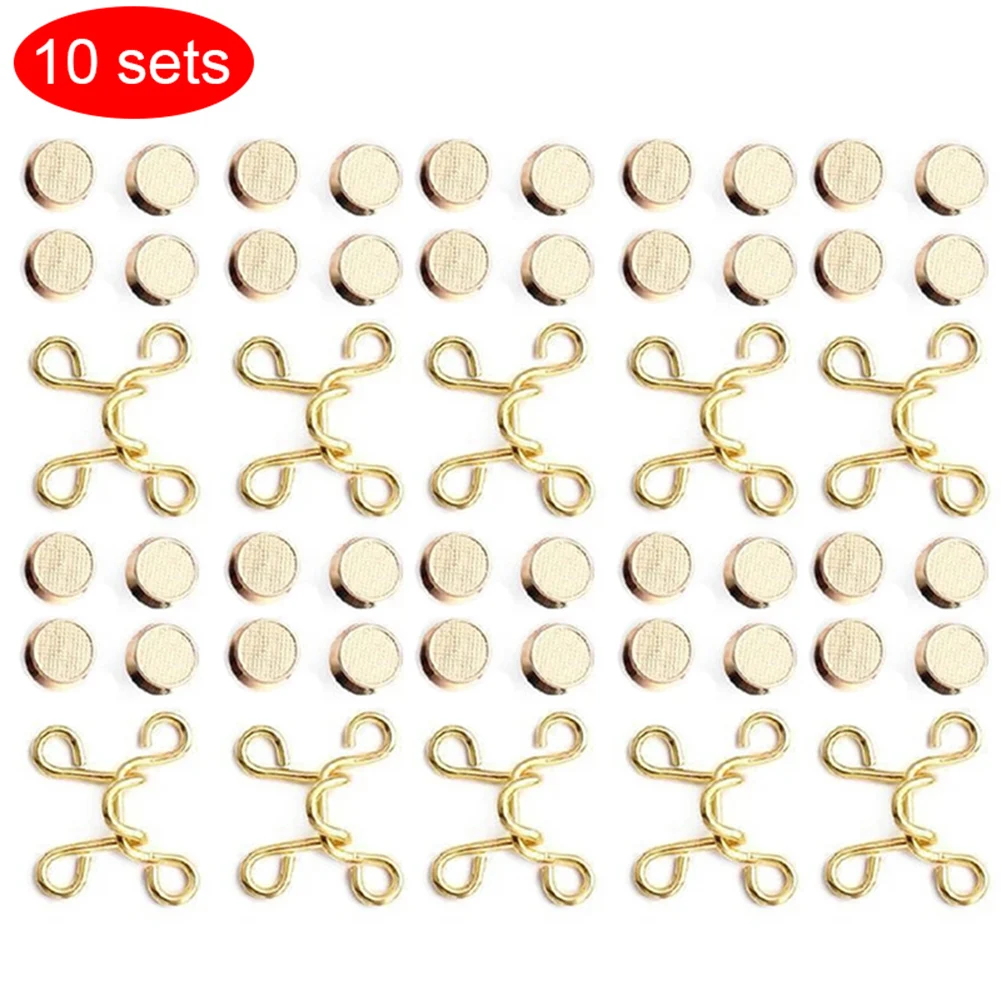 

10 Set Adjustable Snap Button Without Nail Set for Jeans Pants Tightness Adjustment ALS88