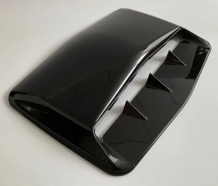 

1pcs Hood Scoop Cover 43*30*5cm Air Flow Intake Bonnet Car Vent GLOSS BLACK