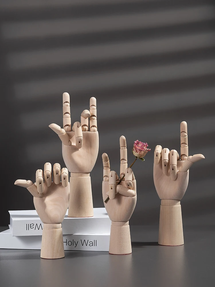 Деревянные подвижные суставы деревянные фотообои реквизит украшение для офиса