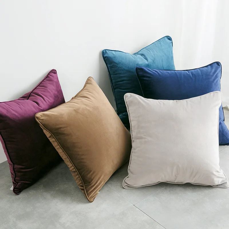 Бархатная плотная Подушка Крышка Переплета Чехол плюшевая подушка крышка спинки