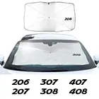 Автомобильный зонт на лобовое стекло для Peugeot 206 207 307 308 508 407 408 2008 5008
