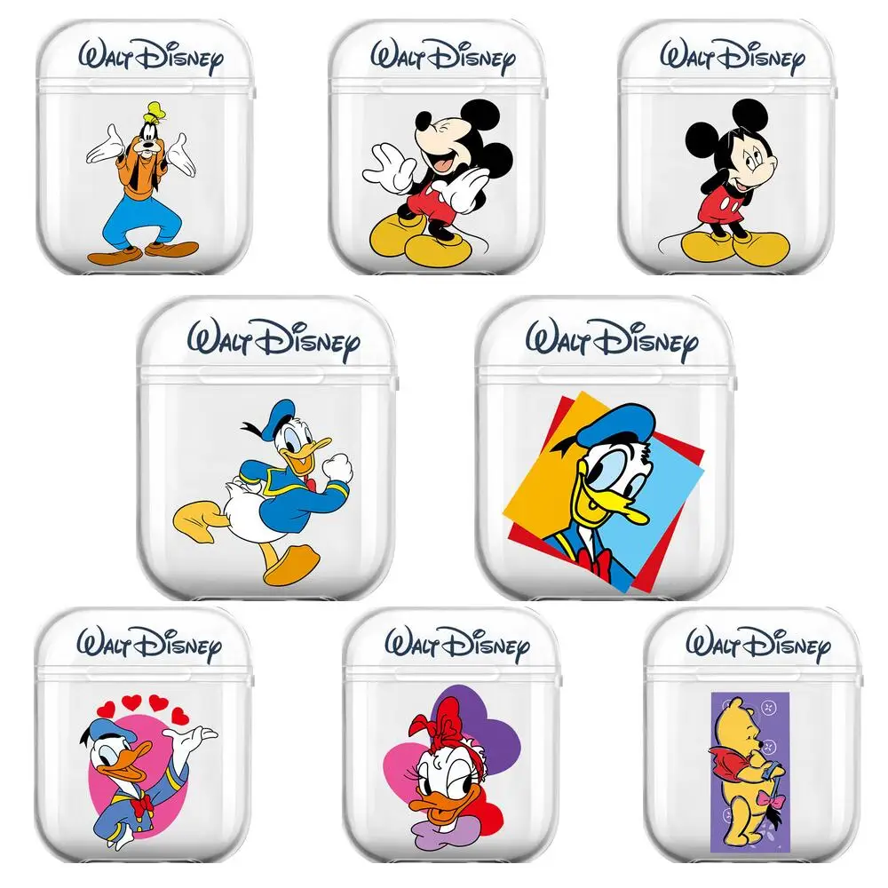 

Disney Cartoon Character Donald Duck Minnie Mickey Mouse Soft Silicone Cases For Airpods 1/2 Protective Bluetooth Wireless Earp