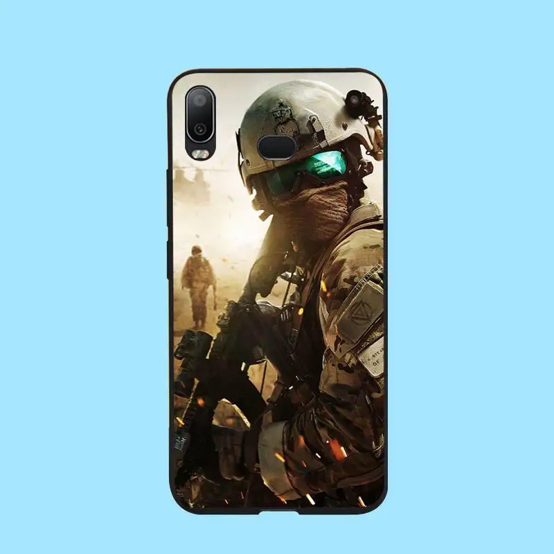 Мягкий черный чехол для телефона PENGHUWAN Power армейский солдат Samsung A10 A20 A30 A40 A50 A70 A71 A51