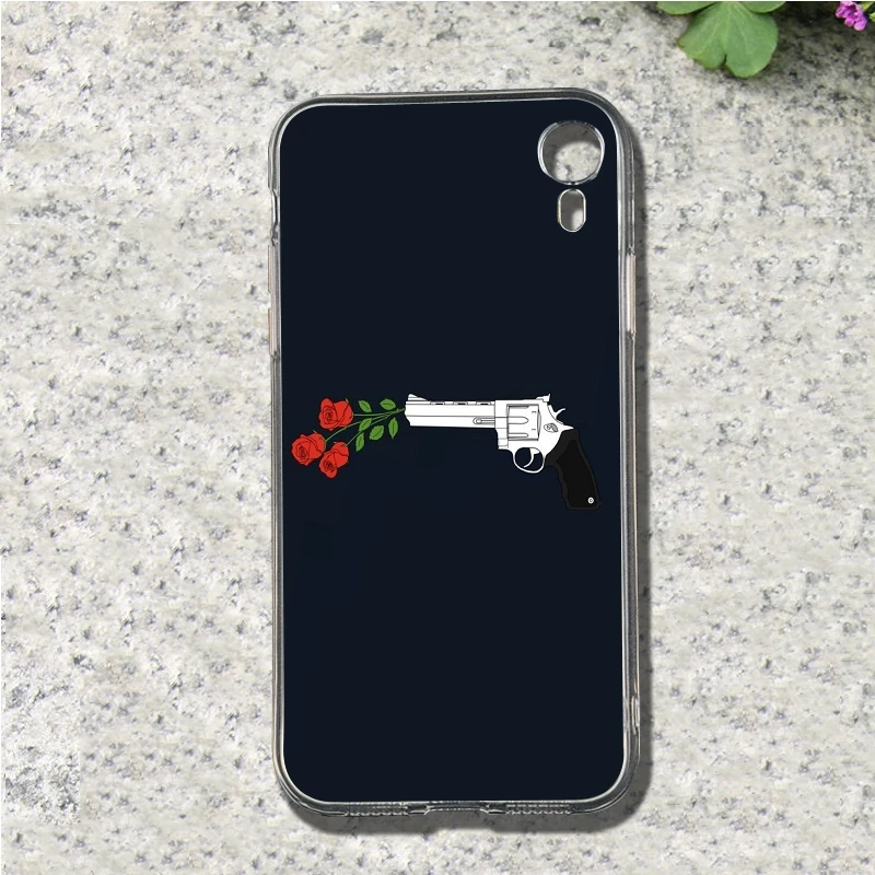 NO.5 Guns n Roses мягкий чехол для мобильного телефона из ТПУ чехол для Iphone 4, 4S 5 5S SE 5C 6 6S 7 8 Plus X XS XR максимальный чехол - Цвет: NO.5