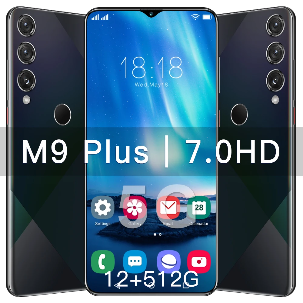 

Смартфон M9 Plus, 7,0 дюйма, 12 Гб ОЗУ, 512 Гб ПЗУ